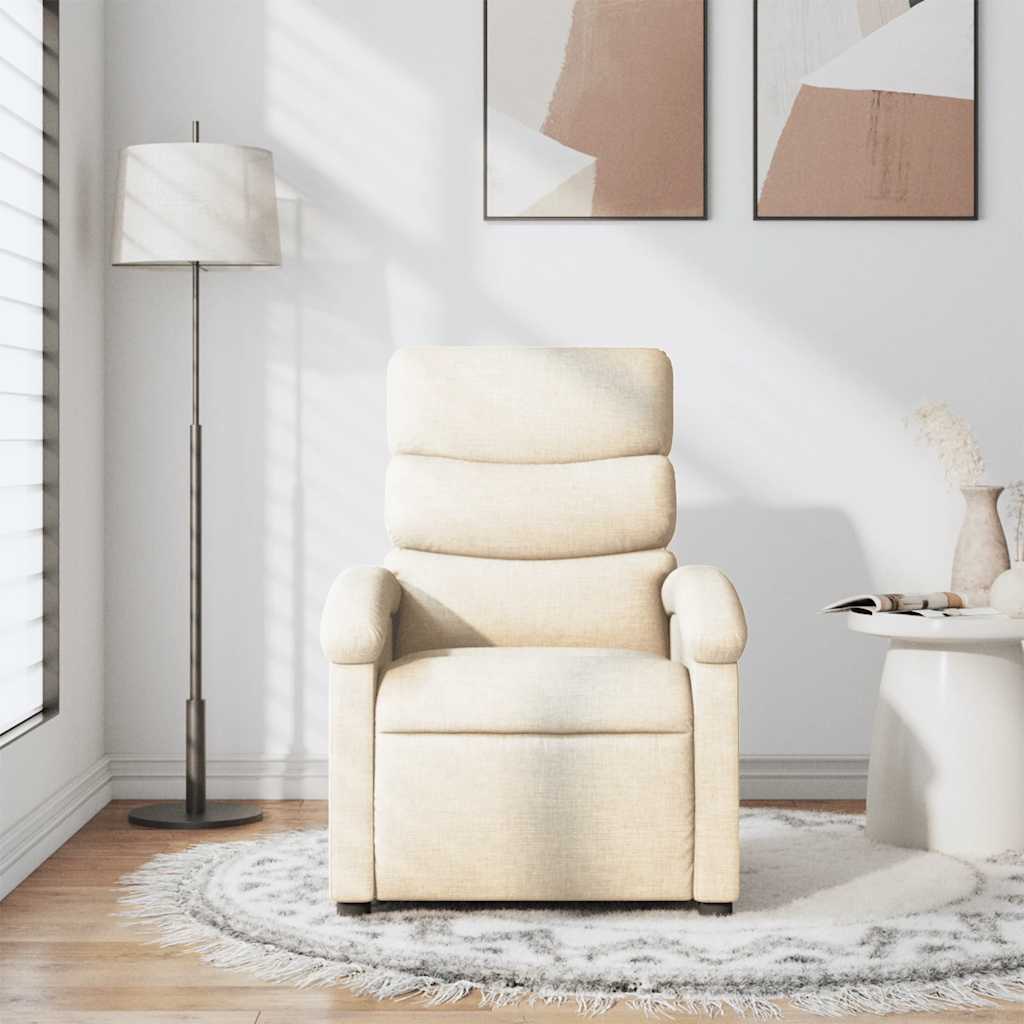 Fauteuil inclinable Crème Tissu - XIOS