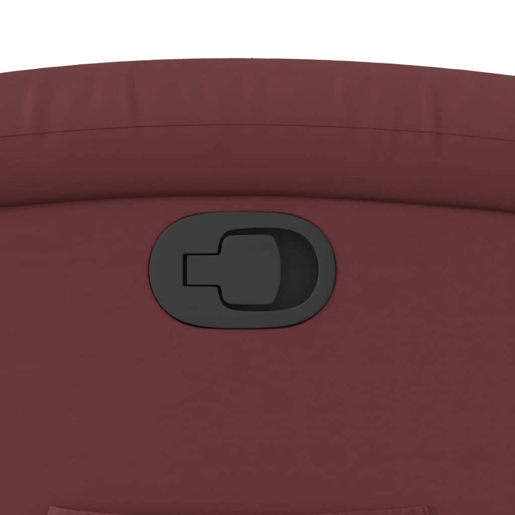 Fauteuil inclinable Rouge bordeaux Similicuir - XIOS