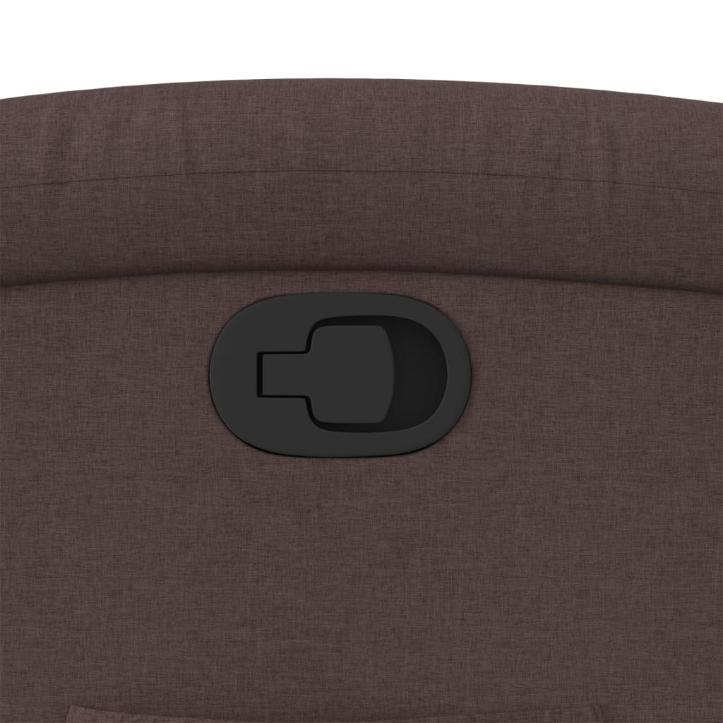 Fauteuil inclinable Marron foncé Tissu - XIOS