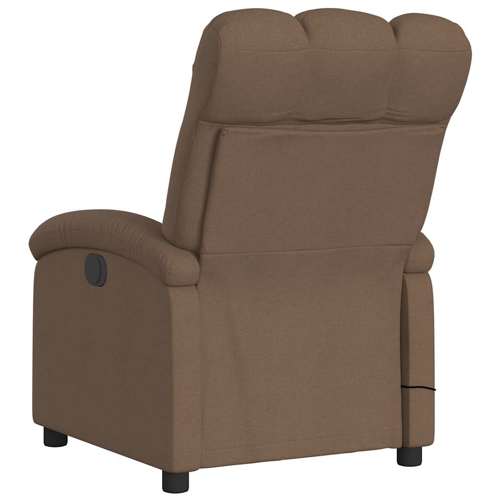 Fauteuil de massage inclinable Marron Tissu - XIOS