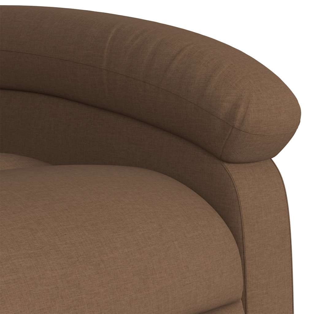 Fauteuil de massage inclinable Marron Tissu - XIOS