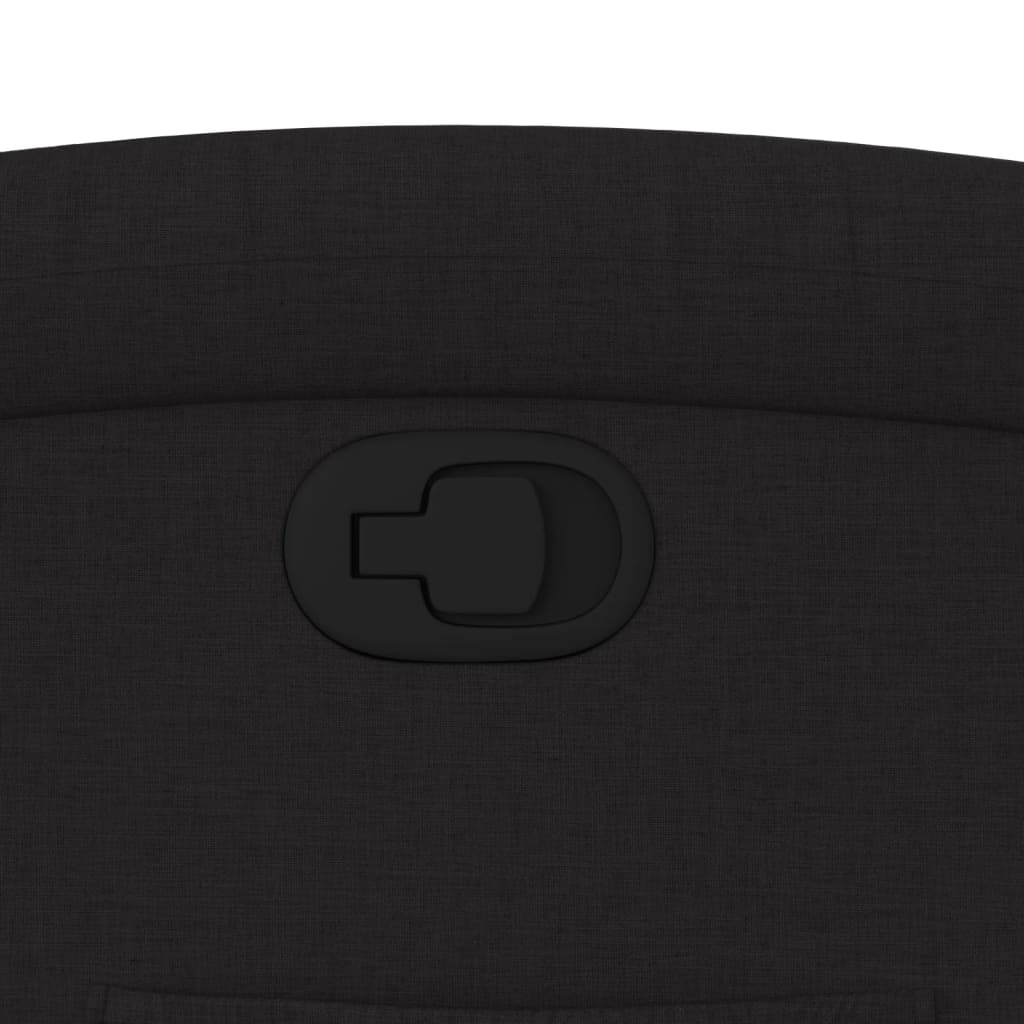 Fauteuil inclinable Noir Tissu