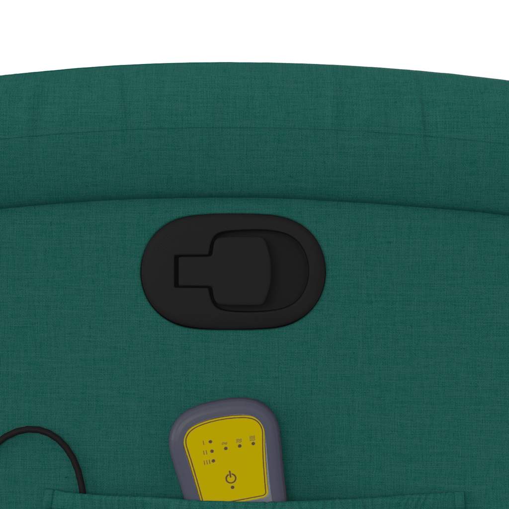 Fauteuil de massage inclinable Vert foncé Tissu - XIOS