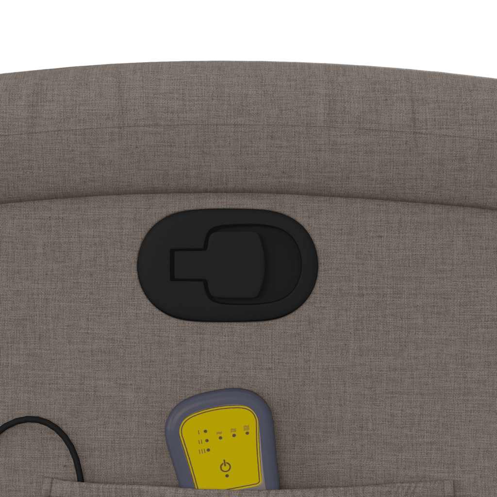 Fauteuil de massage inclinable Taupe Tissu - XIOS