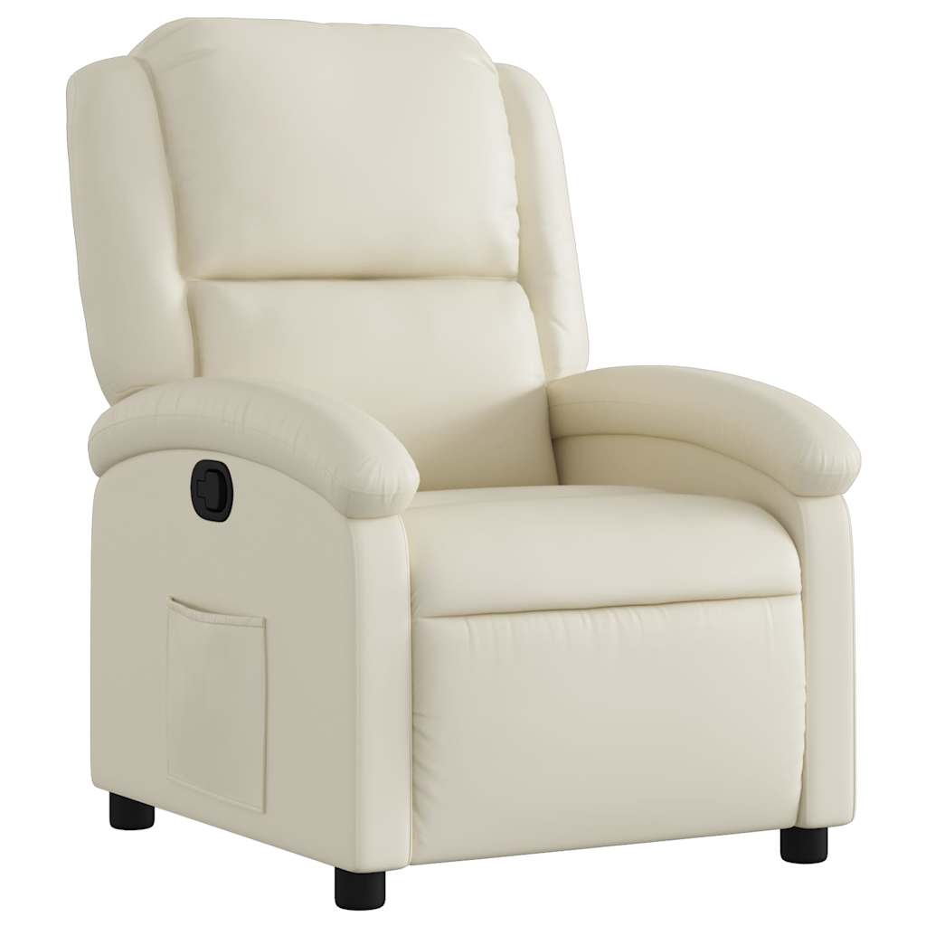 Fauteuil inclinable Crème Similicuir - XIOS