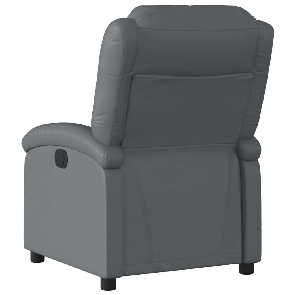 Fauteuil de massage inclinable Gris Similicuir - XIOS