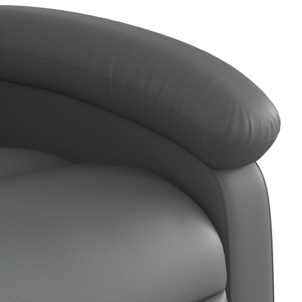 Fauteuil de massage inclinable Gris Similicuir - XIOS
