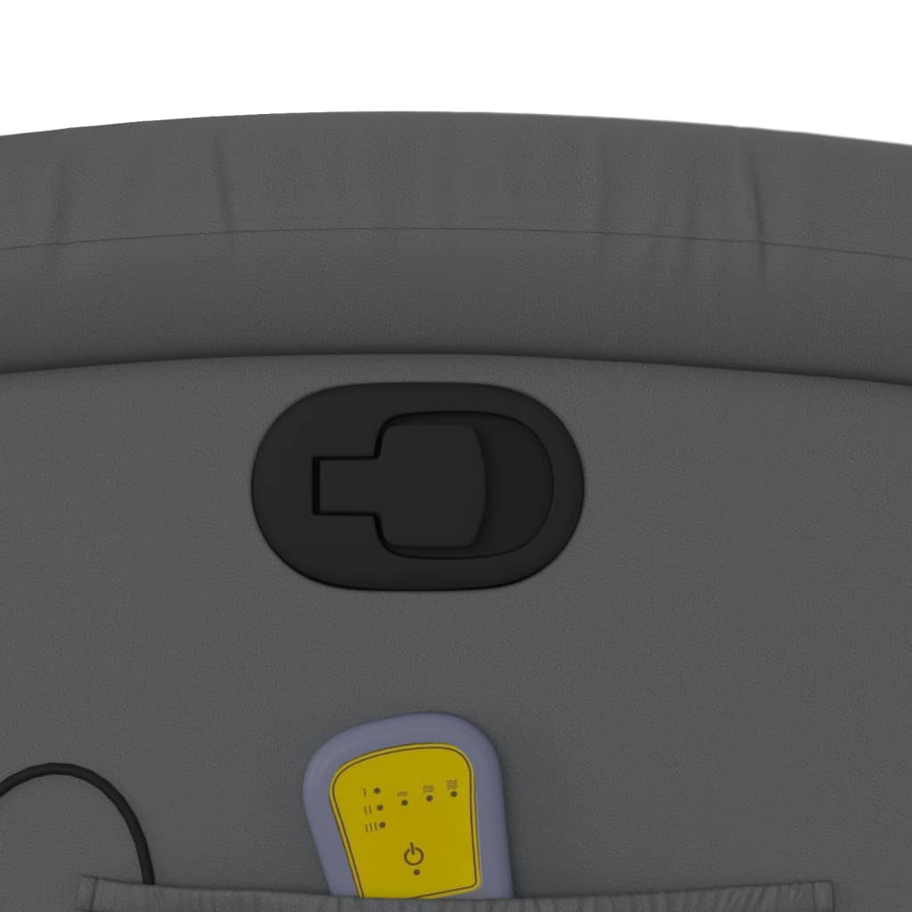 Fauteuil de massage inclinable Gris Similicuir - XIOS