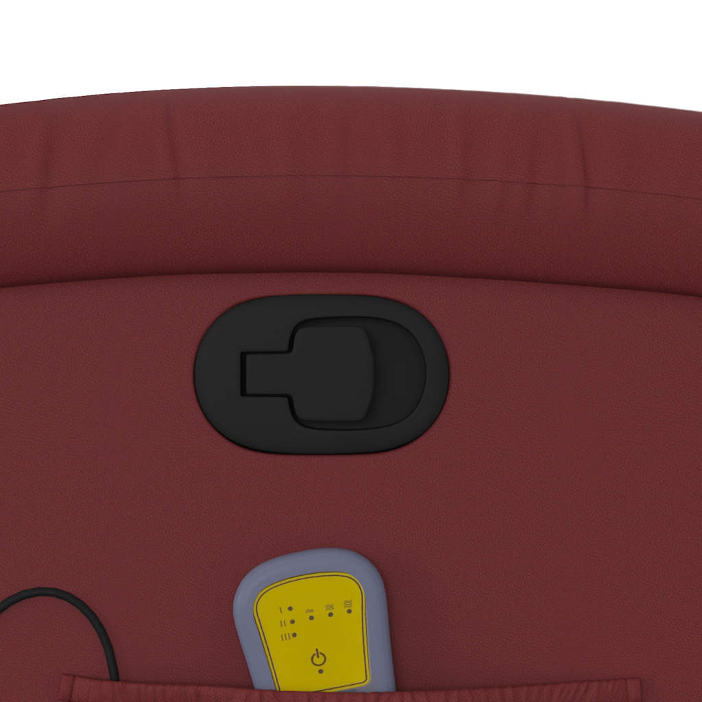 Fauteuil de massage inclinable Rouge bordeaux Similicuir - XIOS
