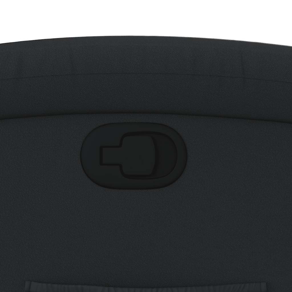 Fauteuil inclinable noir cuir véritable