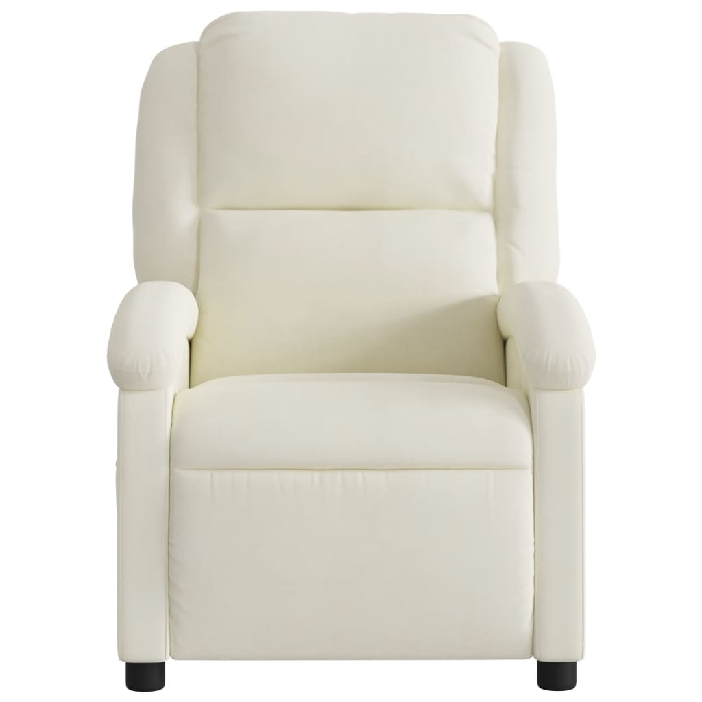 Fauteuil inclinable Crème Velours - XIOS