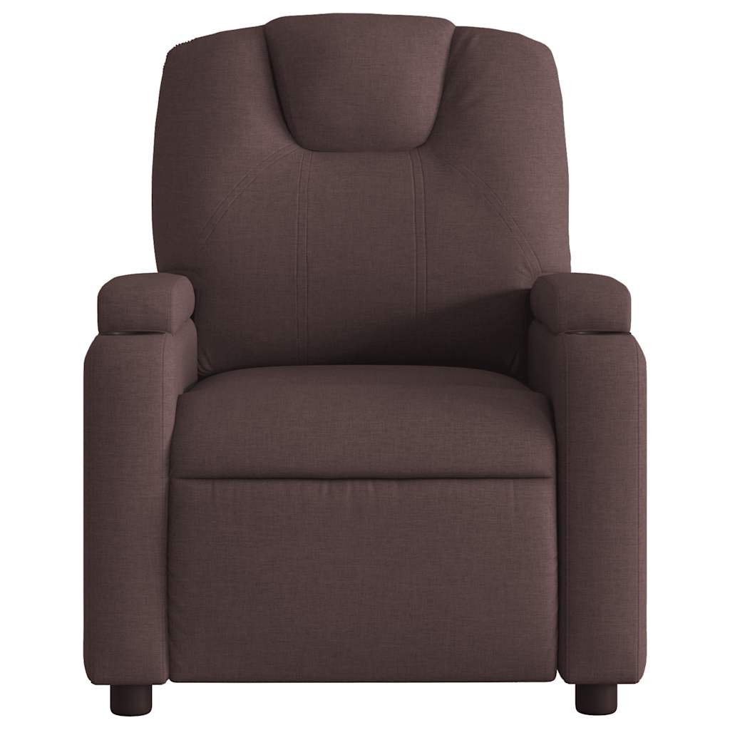 Fauteuil inclinable Marron foncé Tissu - XIOS