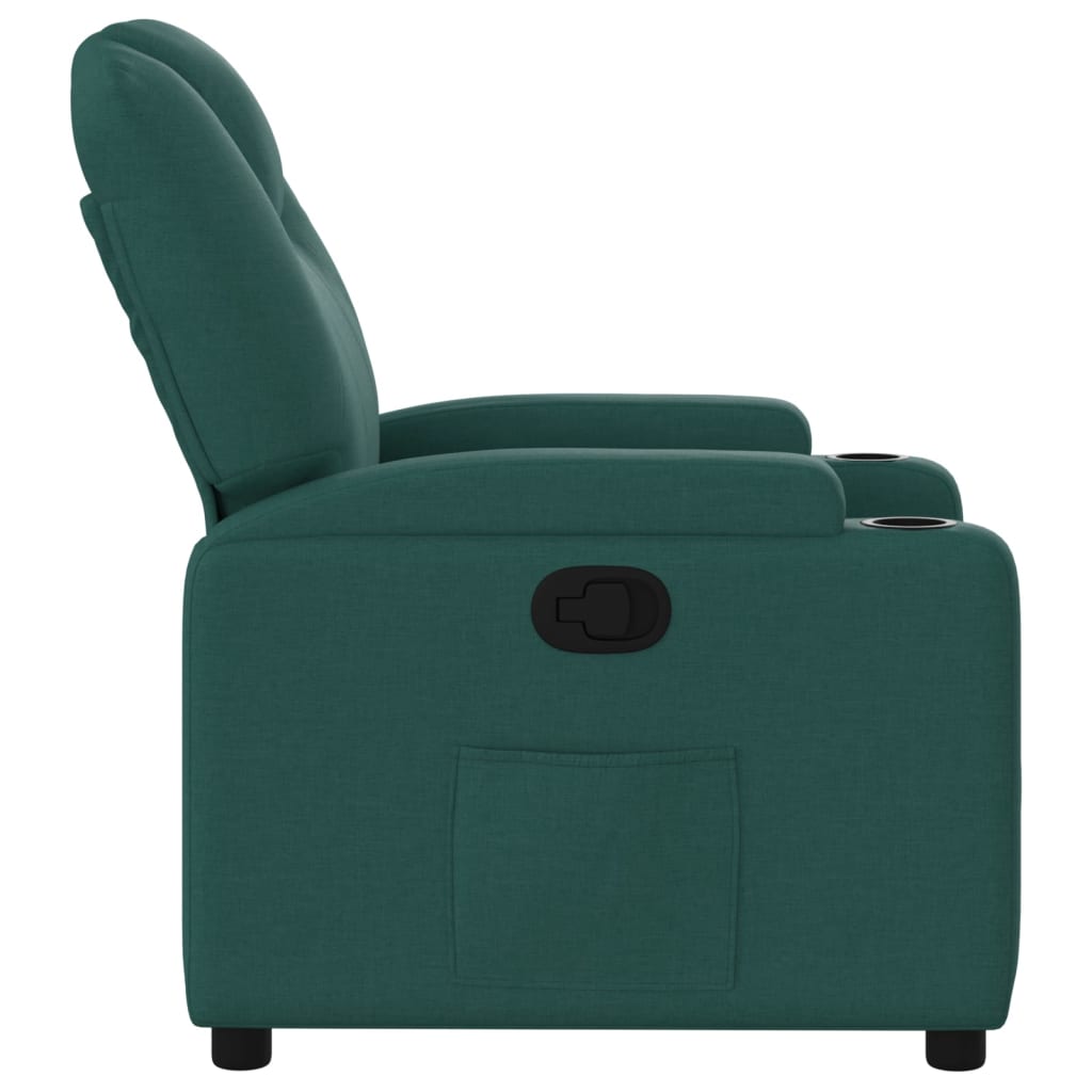 Fauteuil inclinable Vert foncé Tissu - XIOS