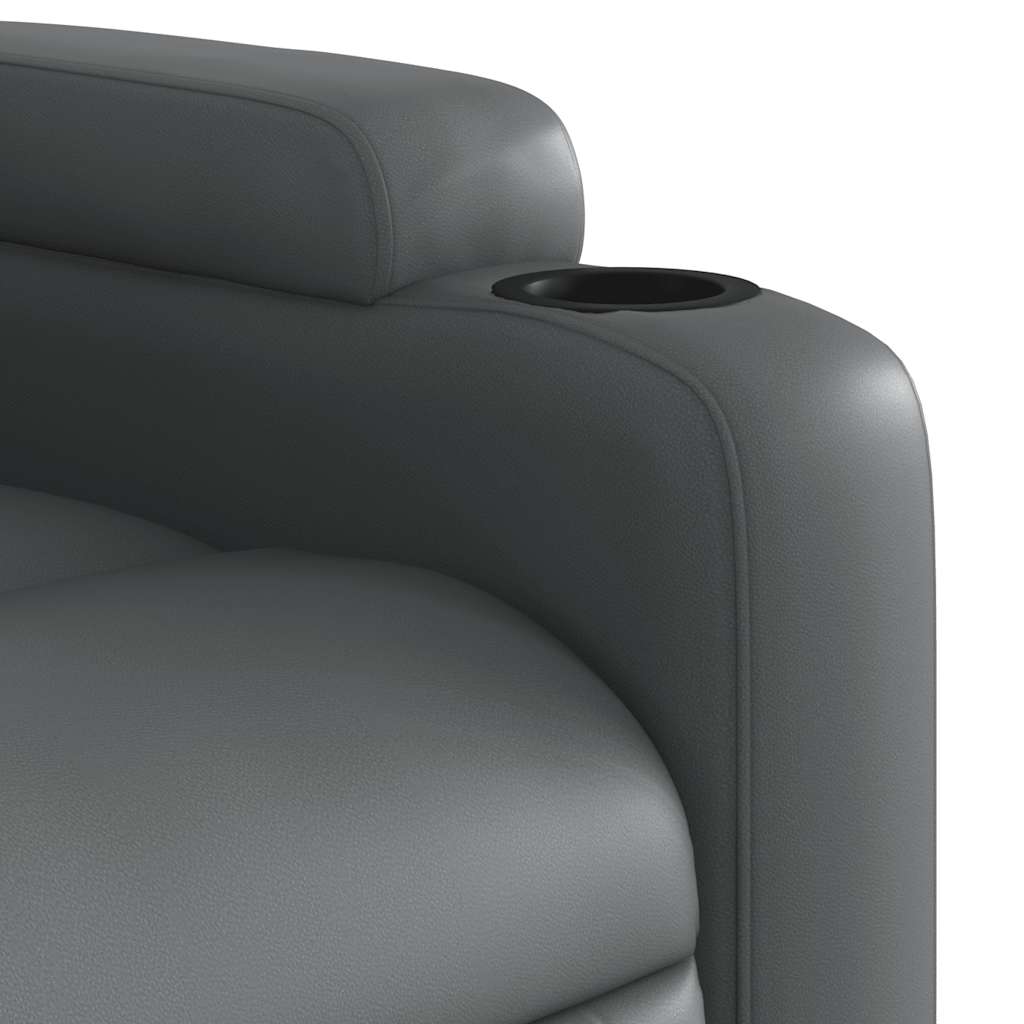 Fauteuil de massage inclinable Gris Similicuir - XIOS