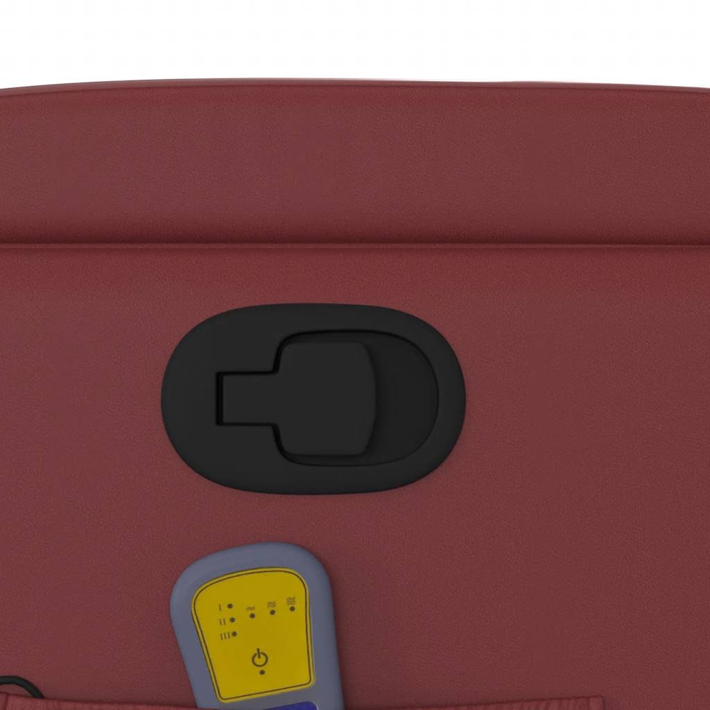 Fauteuil de massage inclinable Rouge bordeaux Similicuir - XIOS