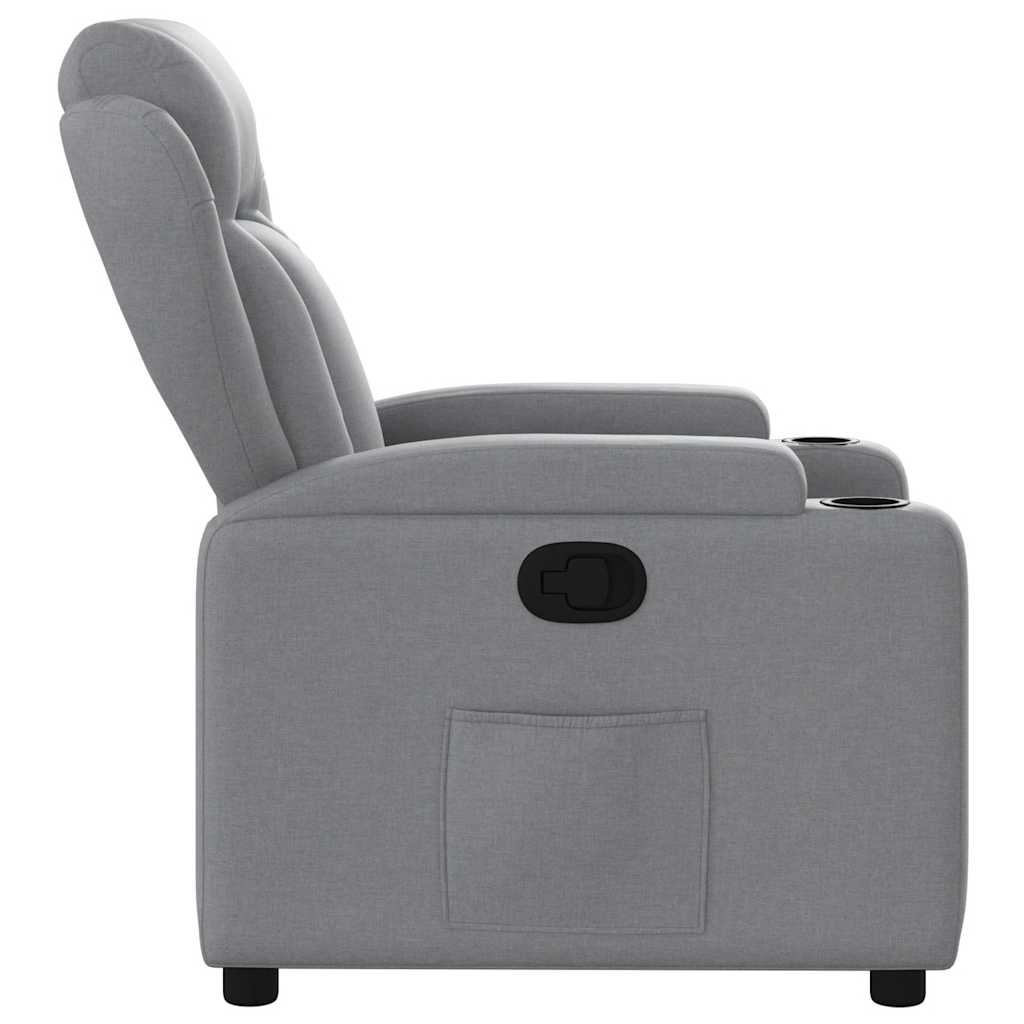 Fauteuil inclinable Gris clair Tissu - XIOS