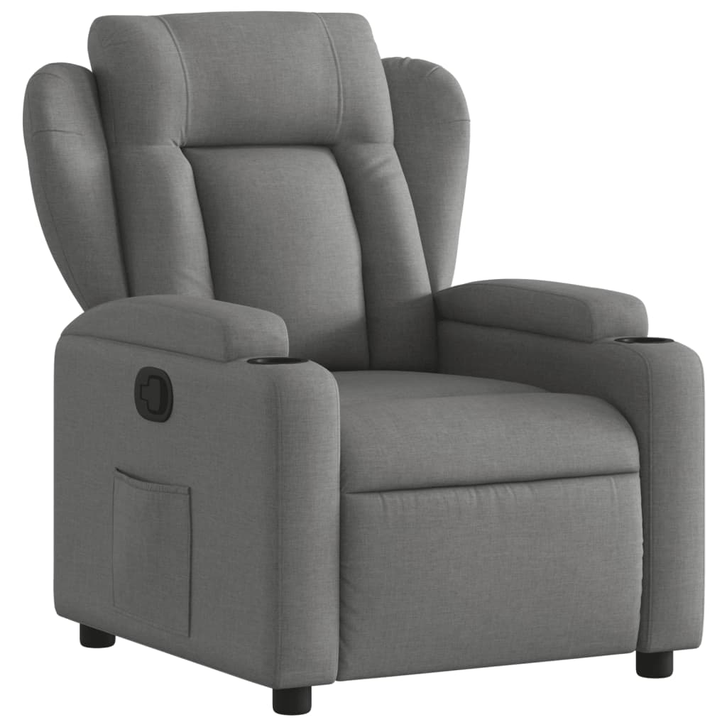 Fauteuil inclinable Gris foncé Tissu - XIOS