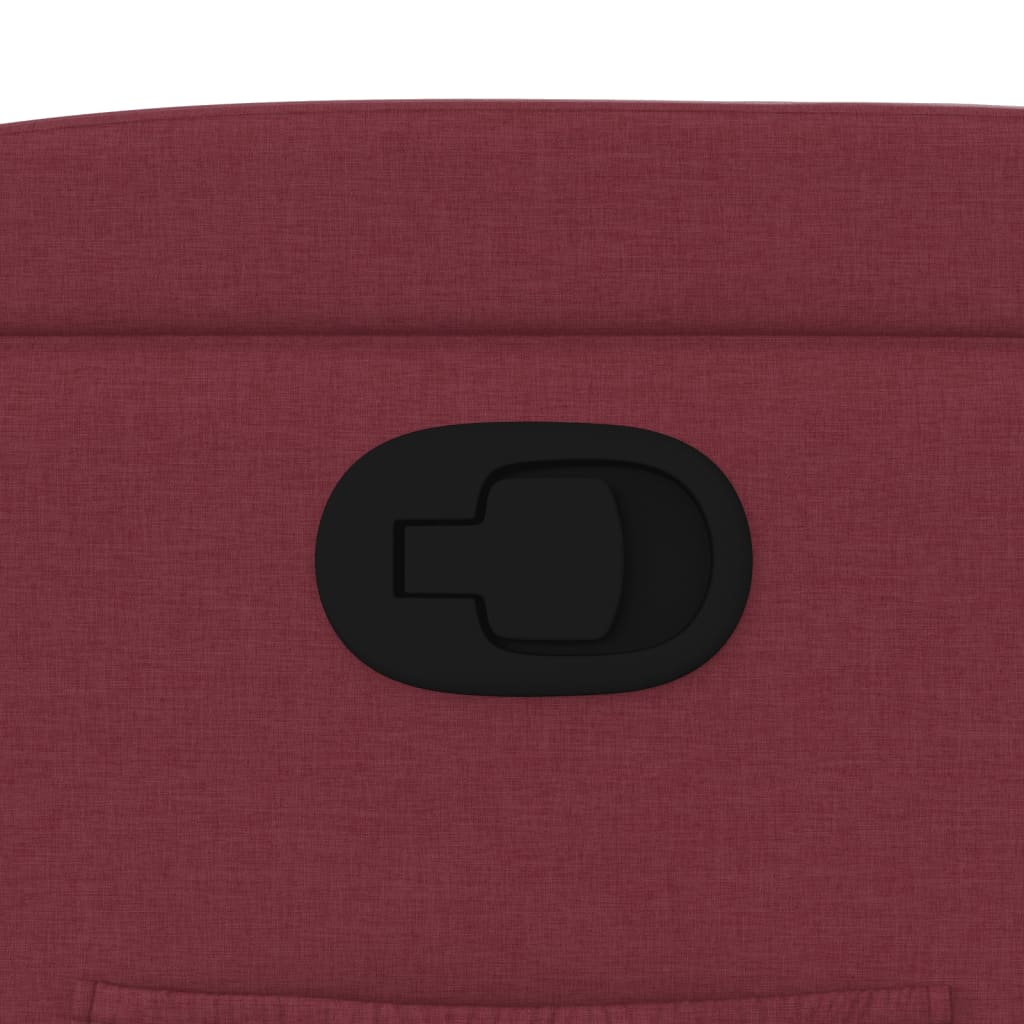Fauteuil inclinable Rouge bordeaux Tissu - XIOS