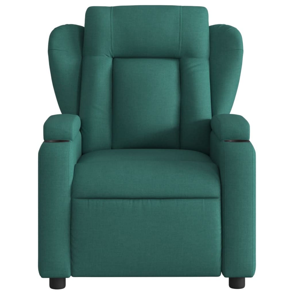 Fauteuil inclinable Vert foncé Tissu - XIOS