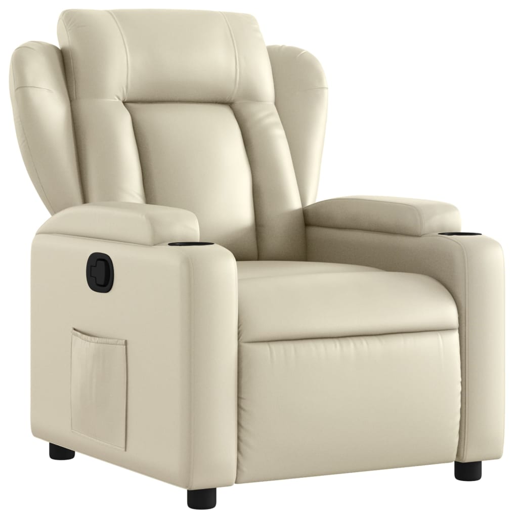 Fauteuil inclinable Crème Similicuir - XIOS