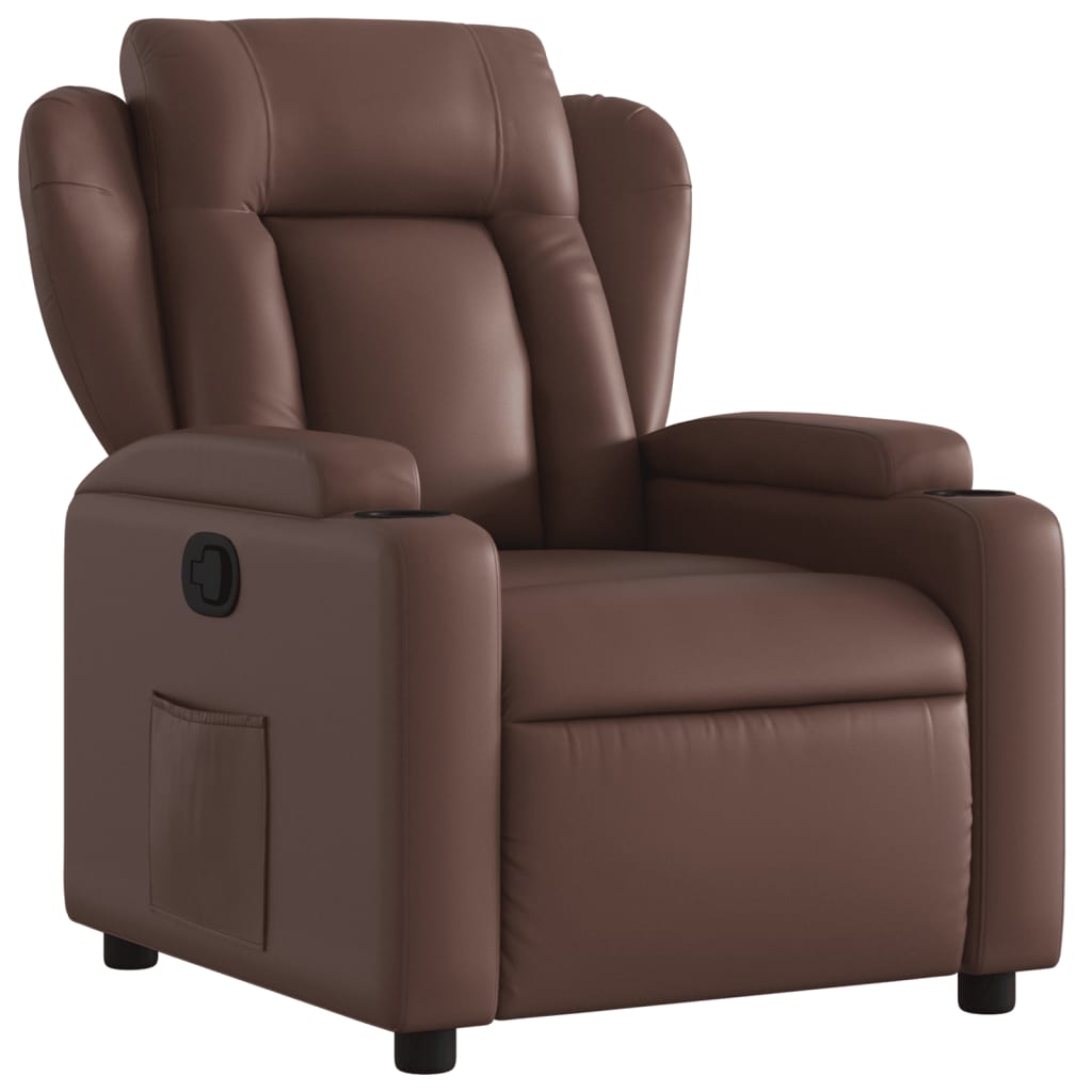 Fauteuil inclinable Marron Similicuir - XIOS