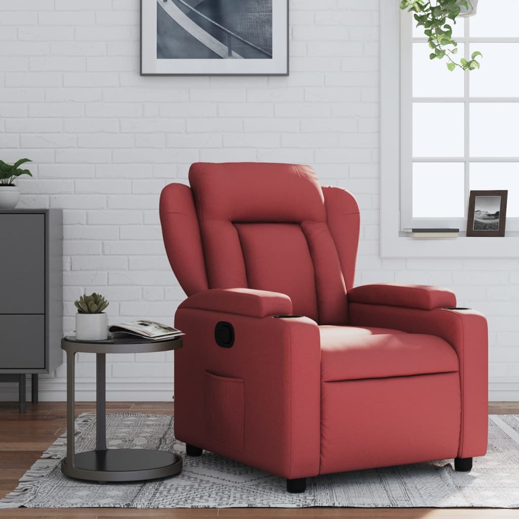 Fauteuil inclinable Rouge bordeaux Similicuir - XIOS