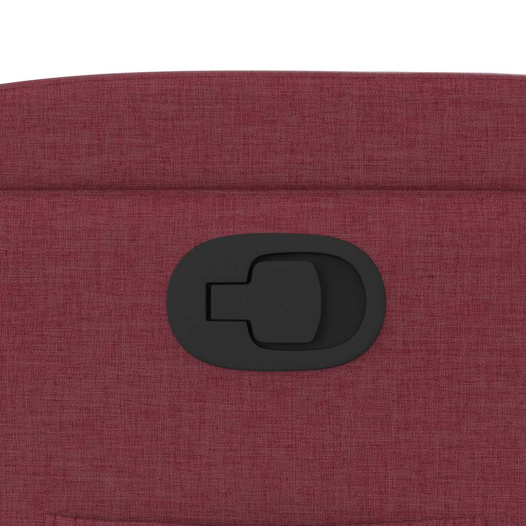 Fauteuil inclinable Rouge bordeaux Tissu - XIOS
