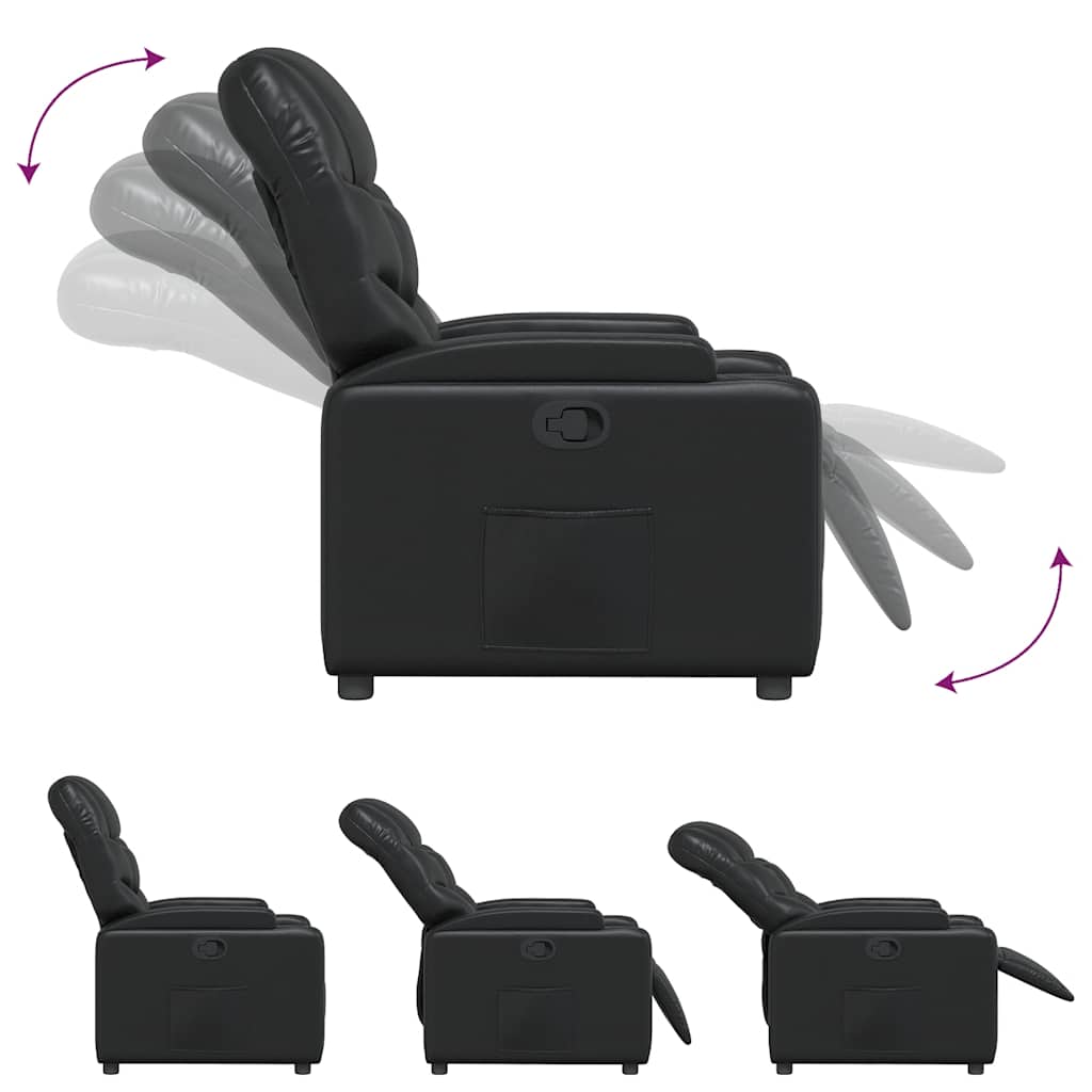 Fauteuil inclinable Noir Similicuir - XIOS