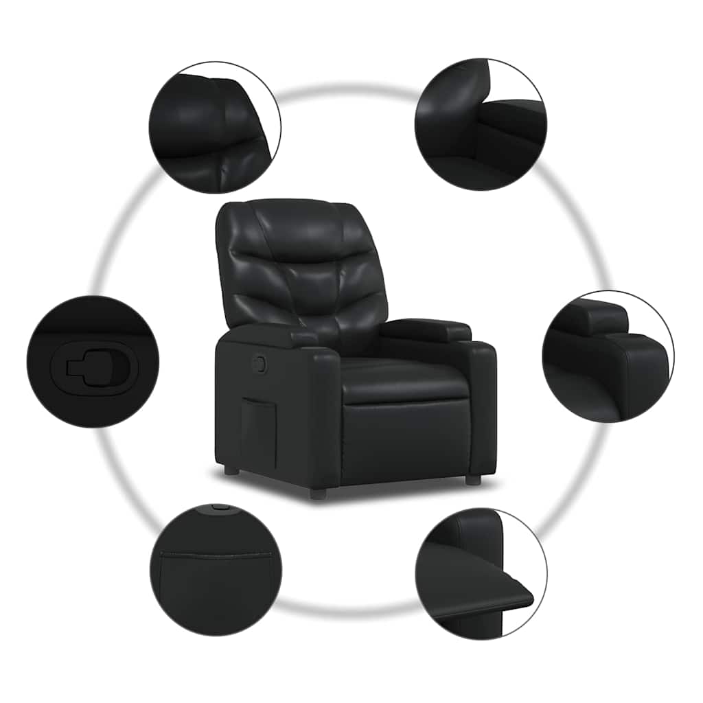 Fauteuil inclinable Noir Similicuir - XIOS