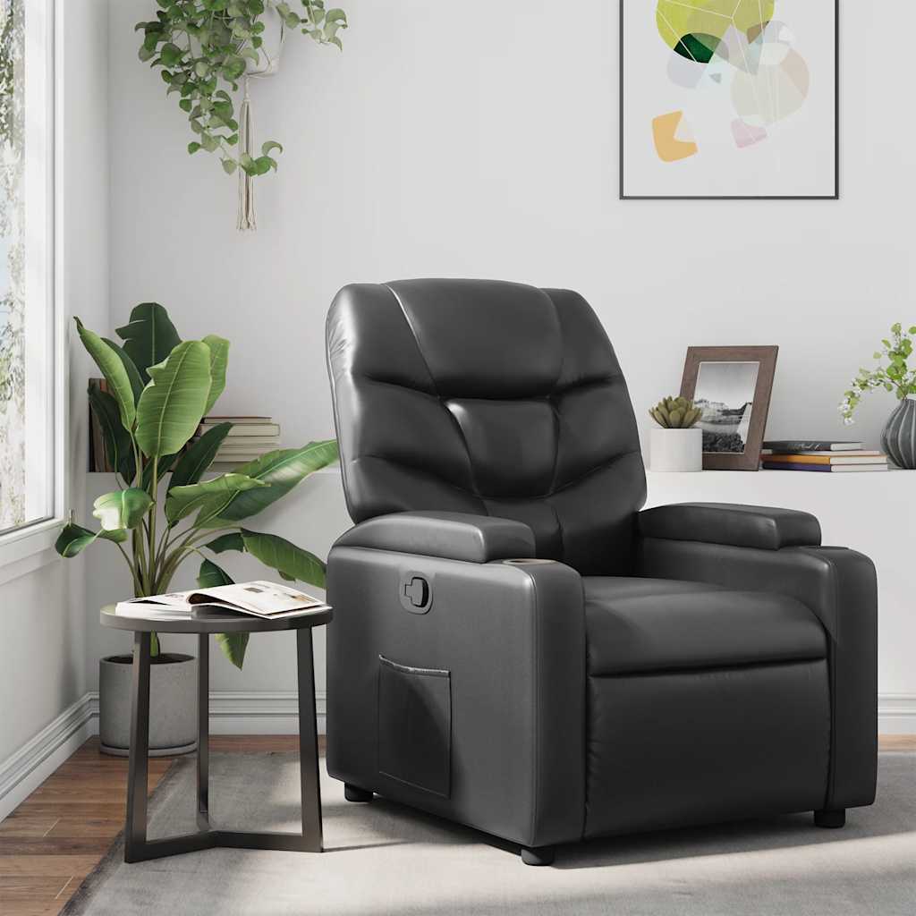 Fauteuil inclinable Noir Similicuir - XIOS