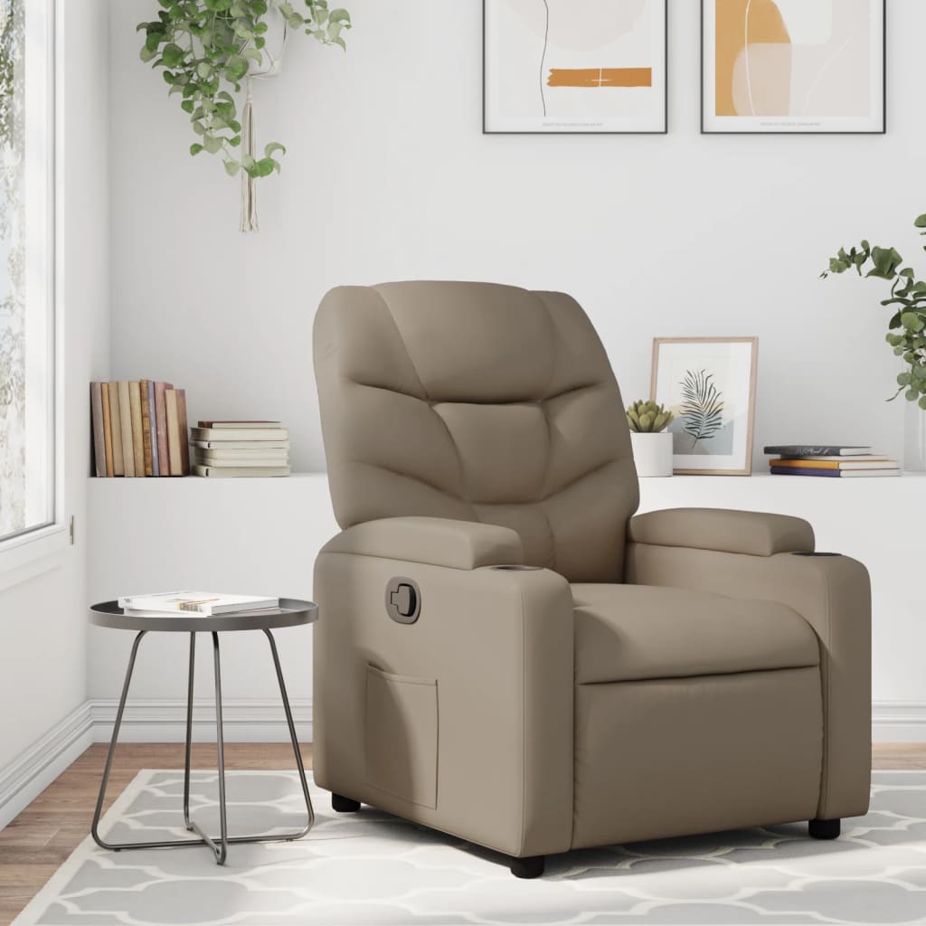 Fauteuil inclinable Cappuccino Similicuir - XIOS