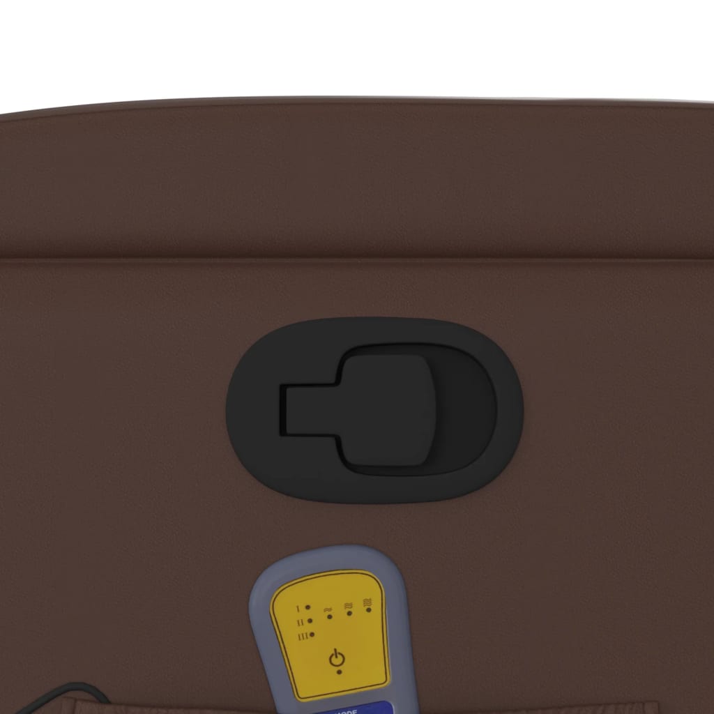 Fauteuil de massage inclinable Marron Similicuir - XIOS