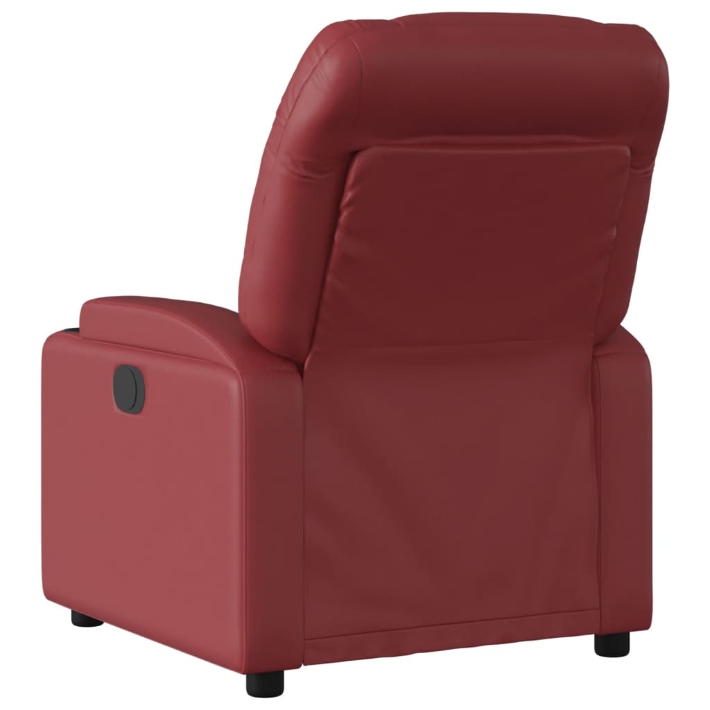 Fauteuil de massage inclinable Rouge bordeaux Similicuir Fauteuils vidaXL
