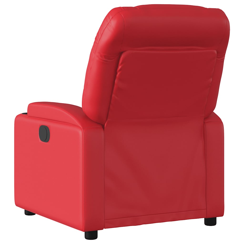 Fauteuil de massage inclinable rouge similicuir - XIOS