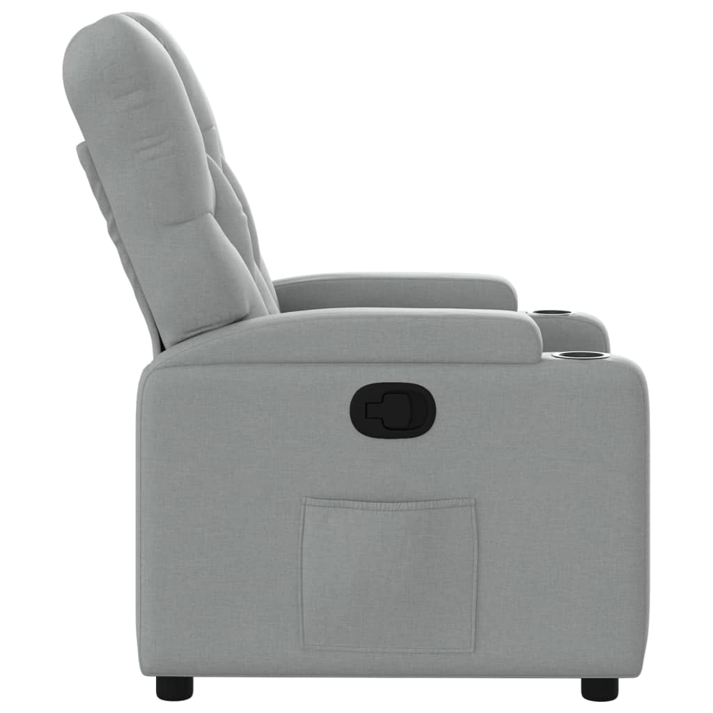 Fauteuil inclinable Gris clair Tissu - XIOS