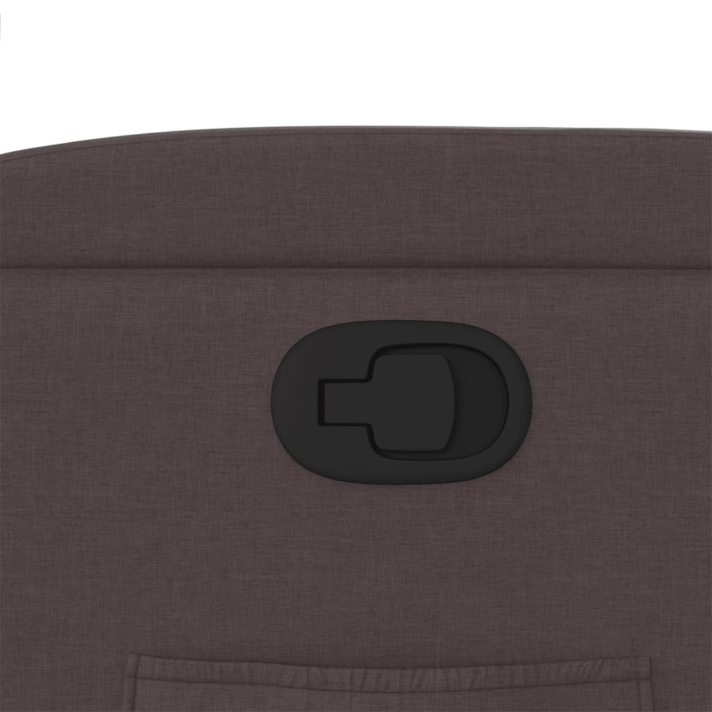 Fauteuil inclinable Marron foncé Tissu - XIOS