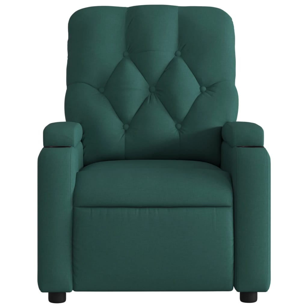 Fauteuil inclinable Vert foncé Tissu - XIOS
