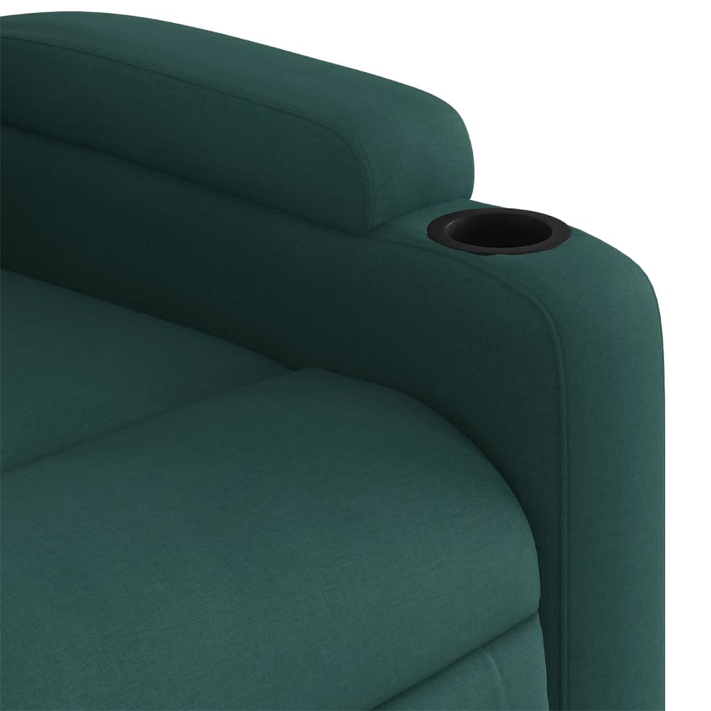 Fauteuil inclinable Vert foncé Tissu - XIOS
