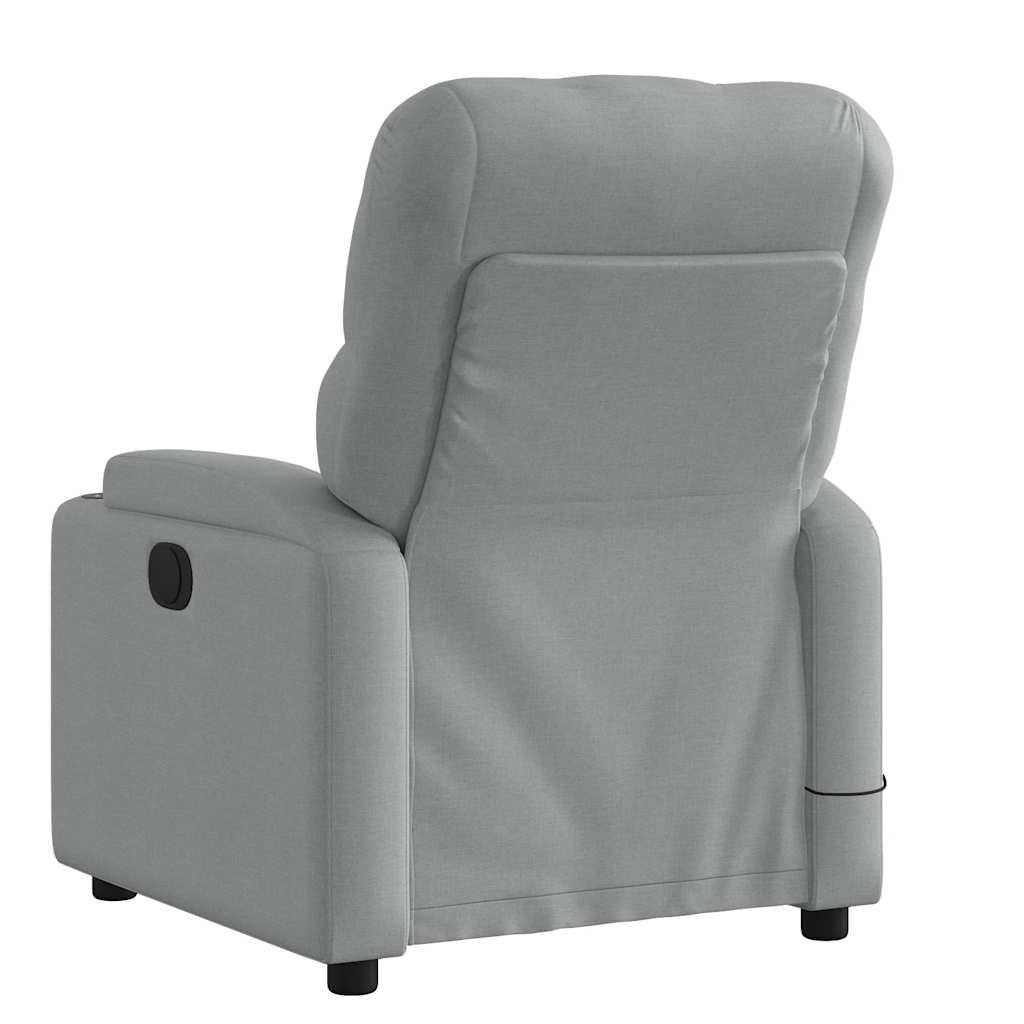 Fauteuil de massage inclinable Gris clair Tissu - XIOS