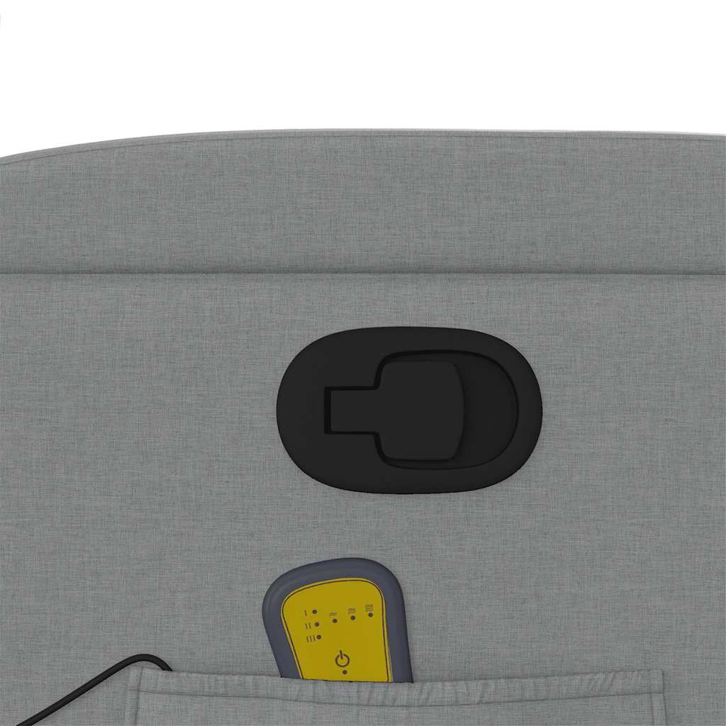 Fauteuil de massage inclinable Gris clair Tissu - XIOS