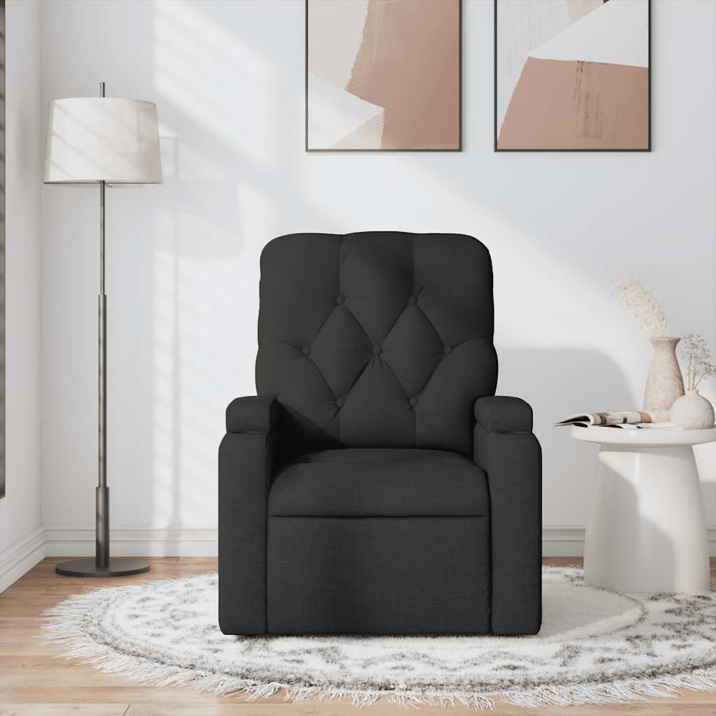 Fauteuil de massage inclinable Noir Tissu - XIOS