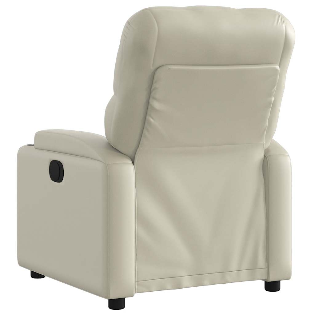 Fauteuil inclinable Crème Similicuir - XIOS