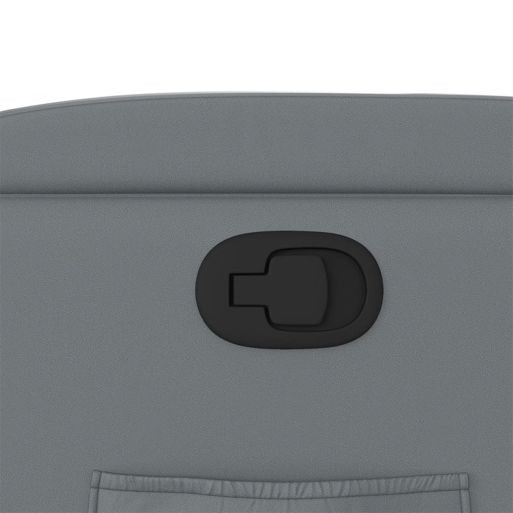 Fauteuil inclinable Gris Similicuir Fauteuils vidaXL