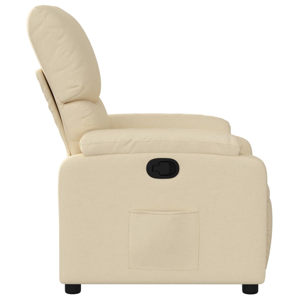 Fauteuil inclinable Crème Tissu - XIOS