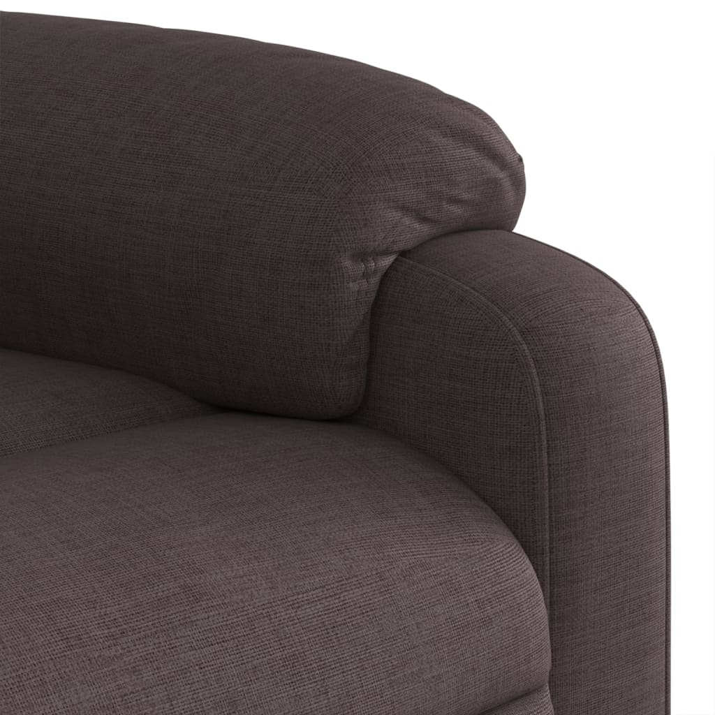 Fauteuil de massage inclinable Marron foncé Tissu - XIOS