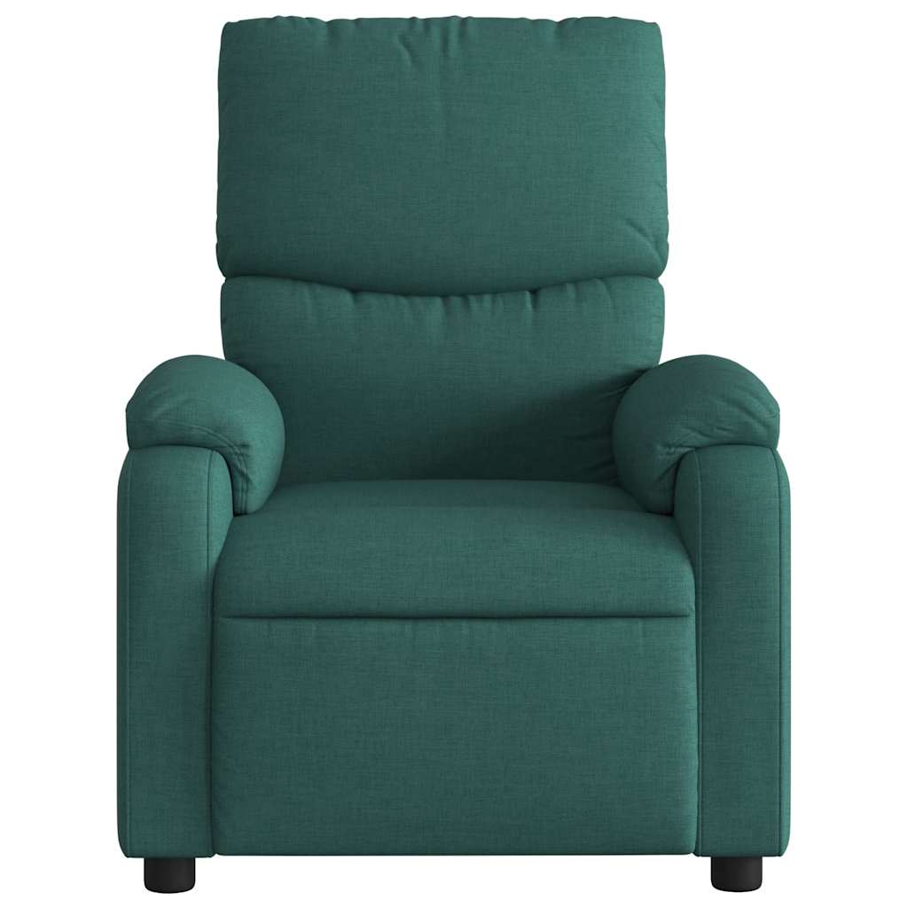 Fauteuil de massage inclinable Vert foncé Tissu - XIOS