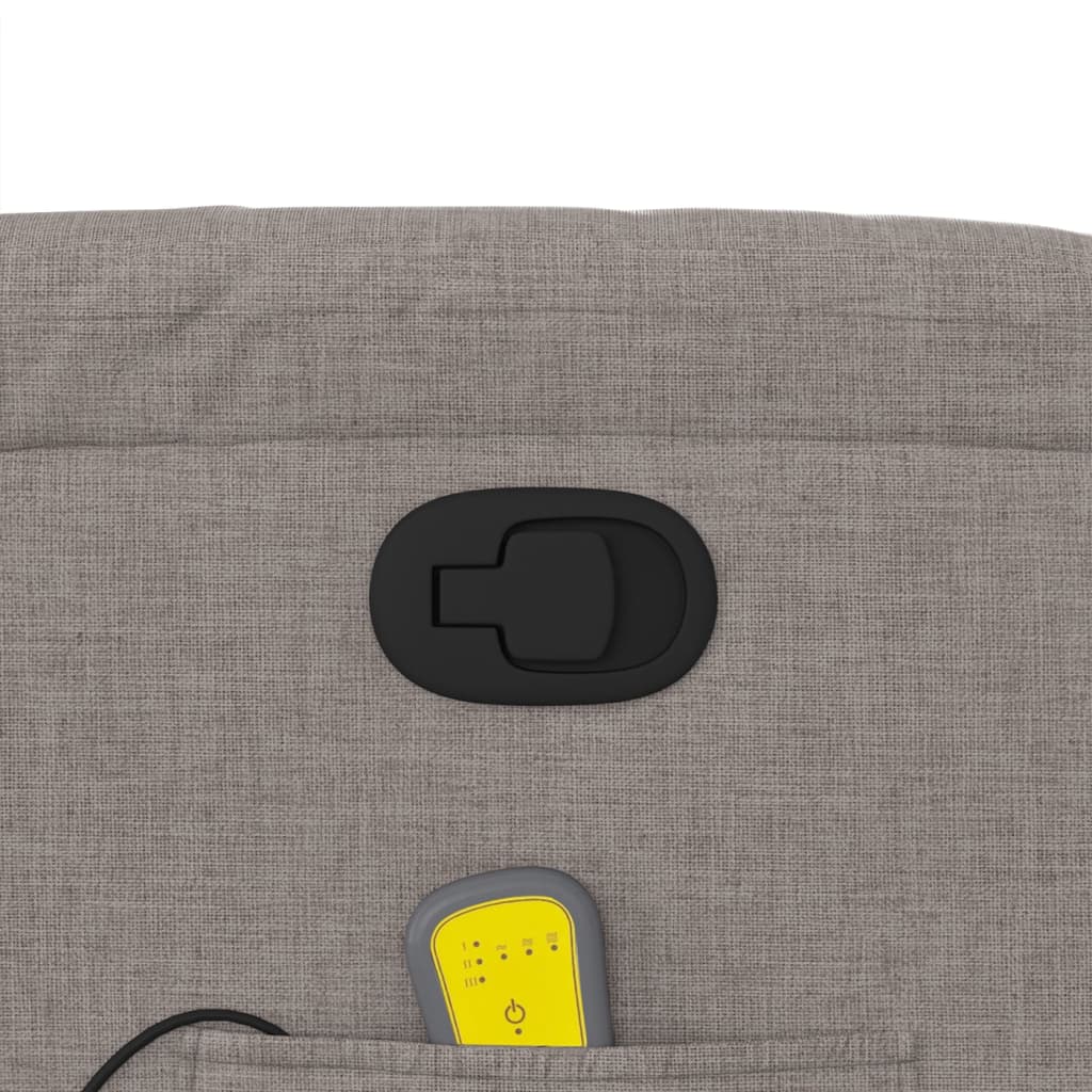 Fauteuil de massage inclinable Taupe Tissu - XIOS