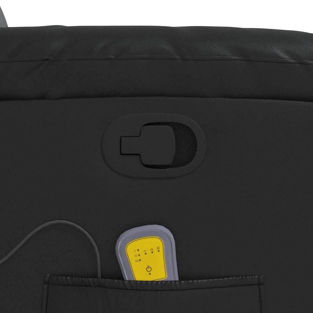 Fauteuil de massage inclinable Noir Similicuir - XIOS