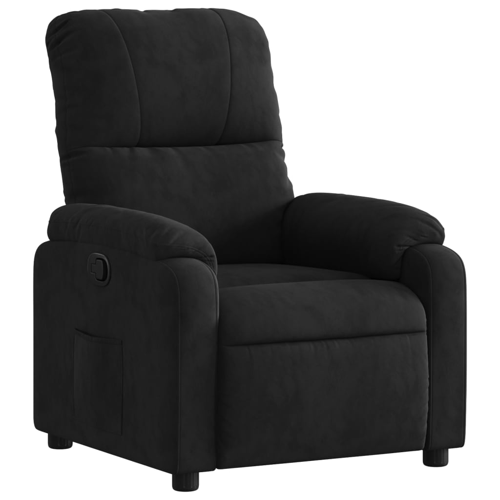Fauteuil inclinable noir tissu microfibre - XIOS