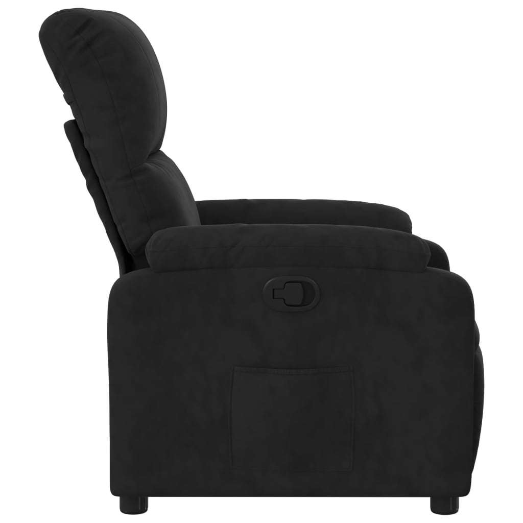 Fauteuil inclinable noir tissu microfibre - XIOS